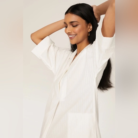 NWT Club Monaco Textured Shirt Dress - Picture 4 of 11